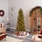 7.5ft. Pre-Lit Slim Colorado Mountain Spruce Artificial Christmas Tree, Multifunction White Micro LED Lights